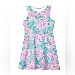 Lilly Pulitzer Girls Carice Dress in Blue Ibiza Gimme The Juice NWOT